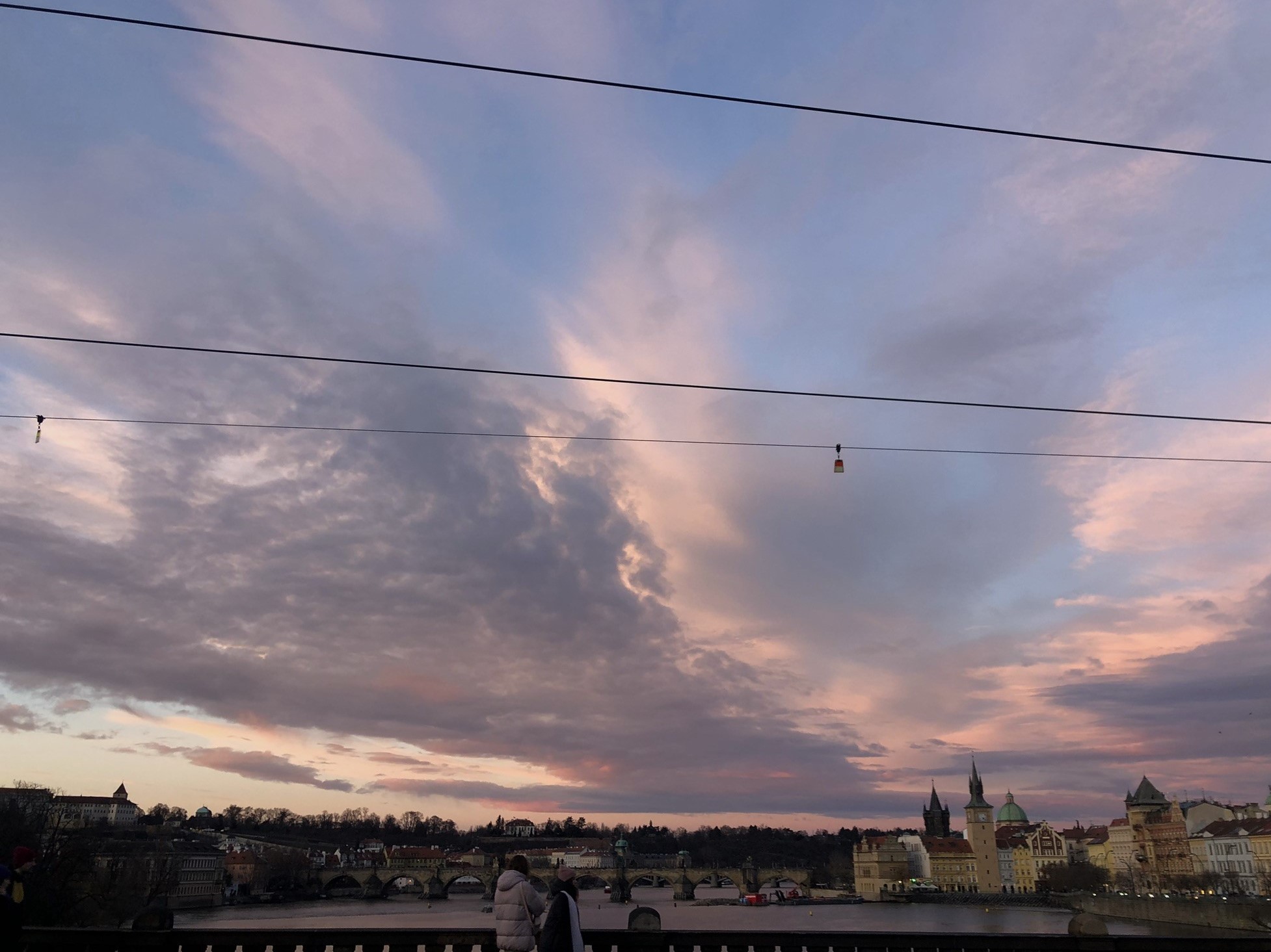 The amazing sunsets in Prague